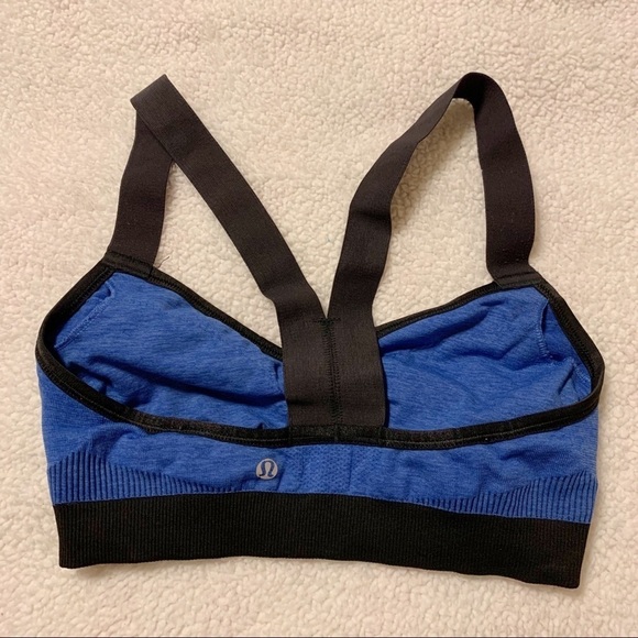 Lululemon Seamless Hold Your Om Sports Bra Bundle of 3 Blue Peach Black Cherry - Picture 4 of 16